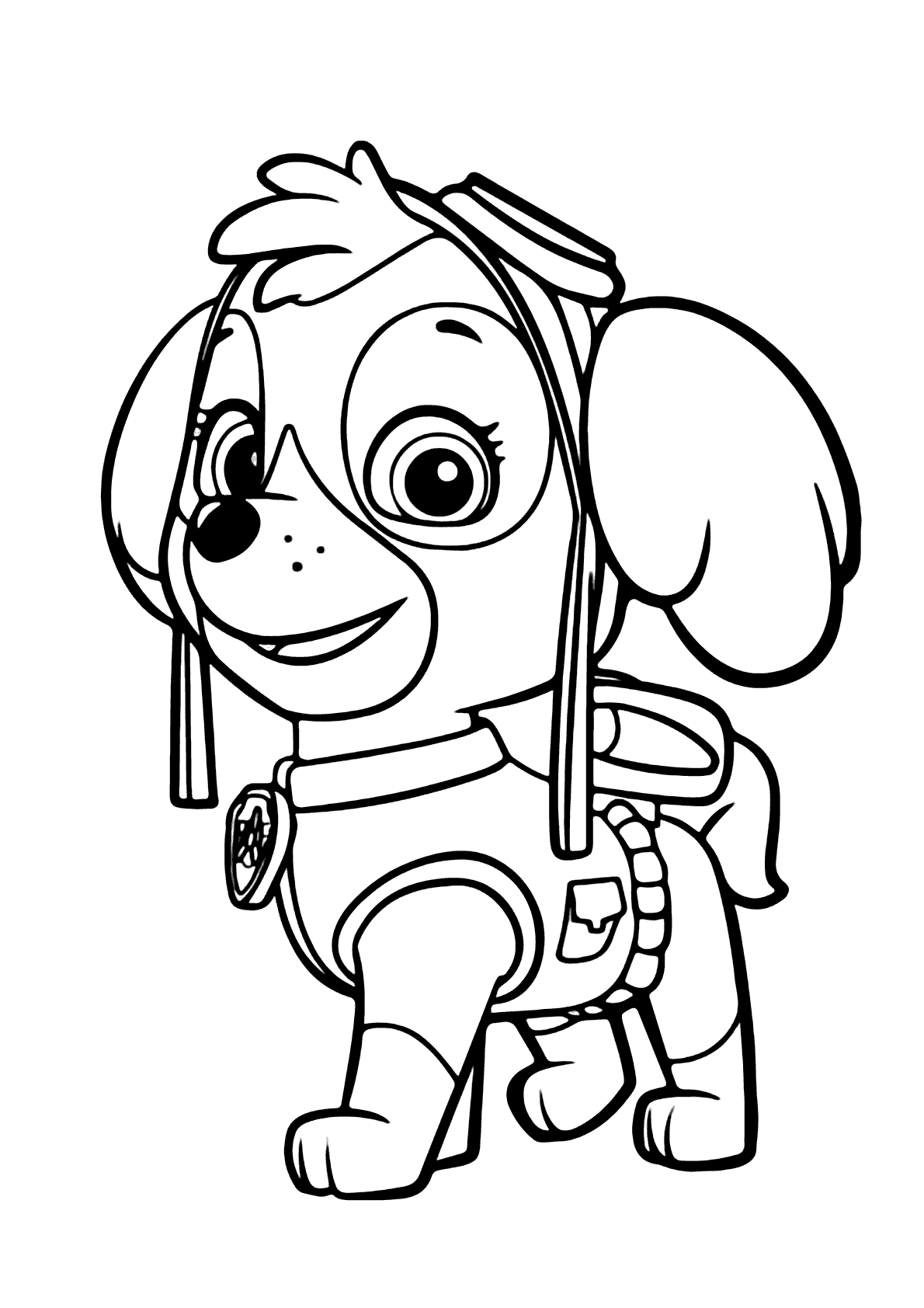 Desenhos da Patrulha Canina para Colorir e Imprimir - Muito Fácil