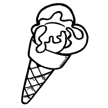 sorvetes para colorir cobertura