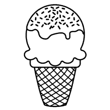 sorvetes para colorir fofo