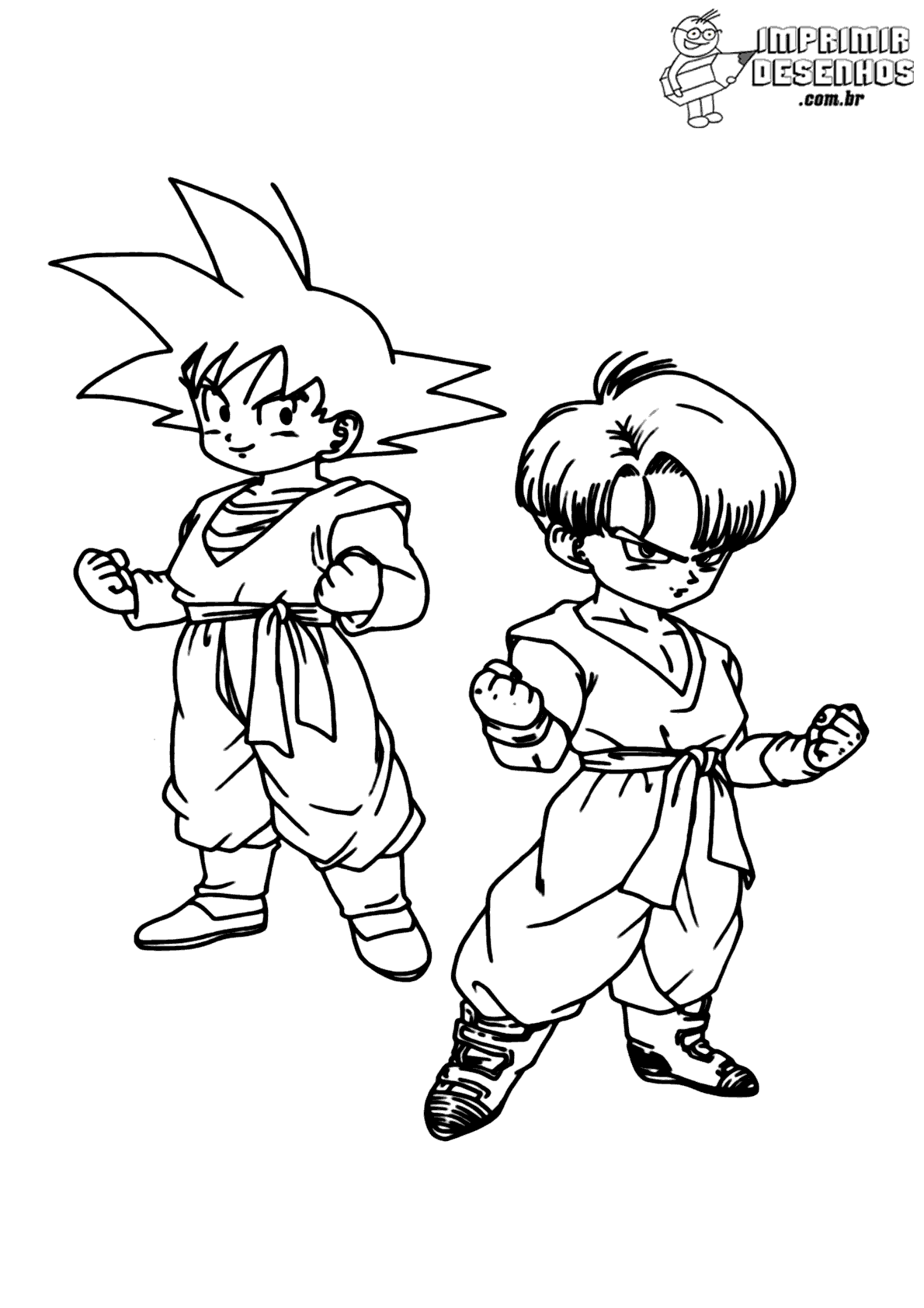 Filho Goten para colorir