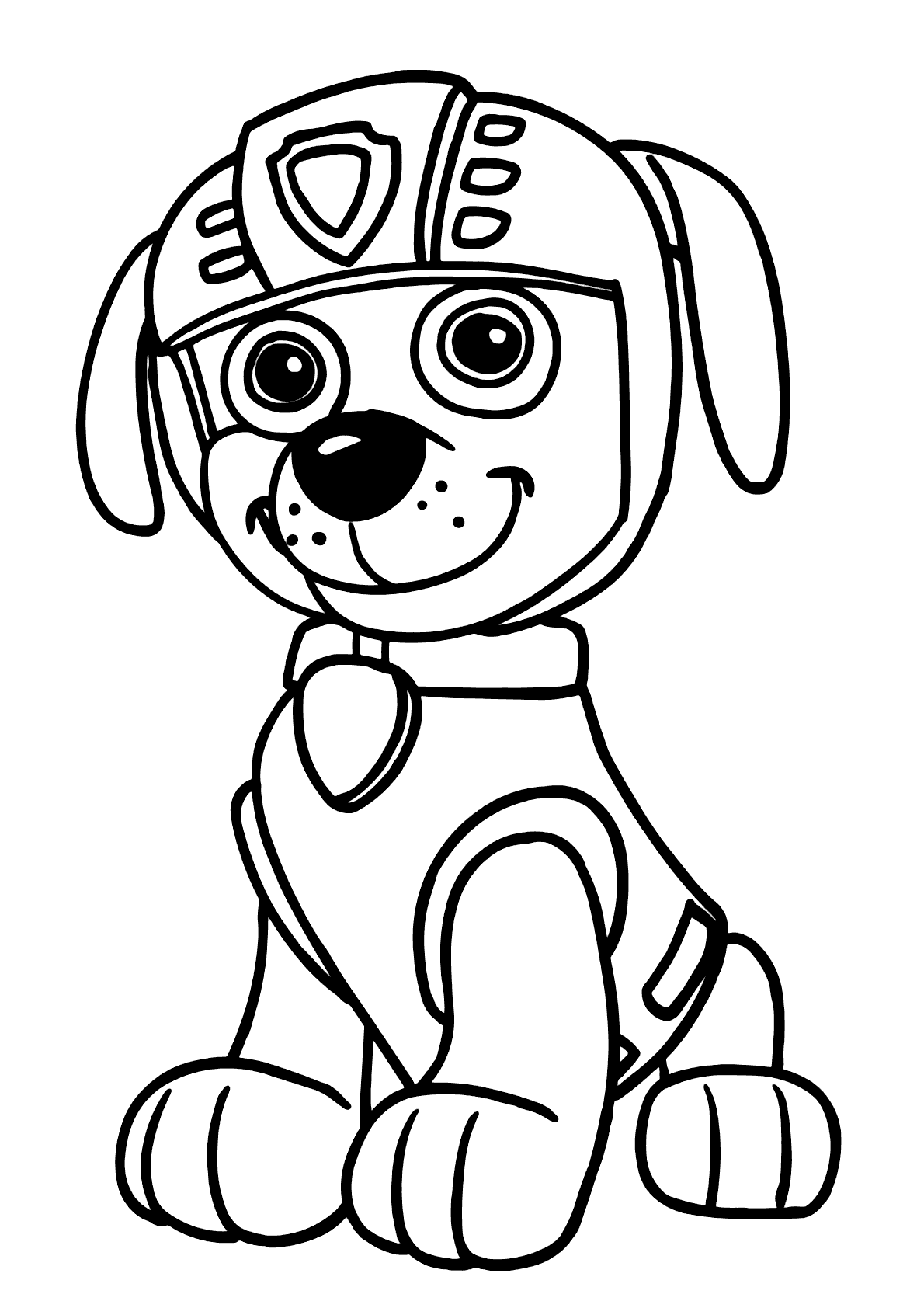 Desenhos de Zuma de Patrulha Canina para Colorir e Imprimir - ColorirOnline .Com