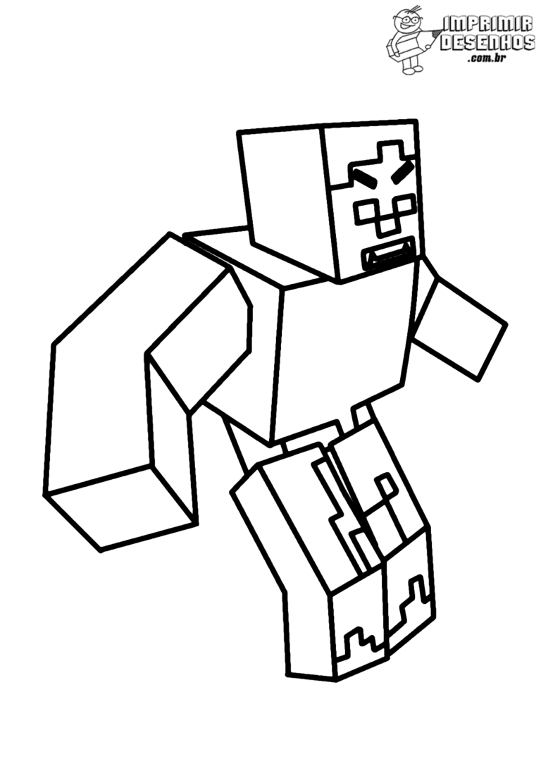 Zumbi grande para colorir - Imprimir Desenhos