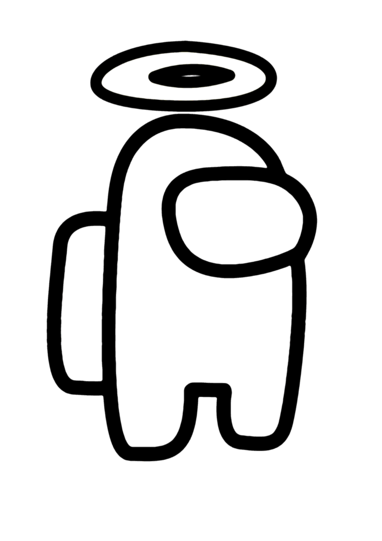Among Us morto para colorir - Imprimir Desenhos