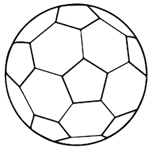 Bola para colorir futebol bonita