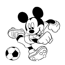 Desenho de Pessoa jogando bola para colorir