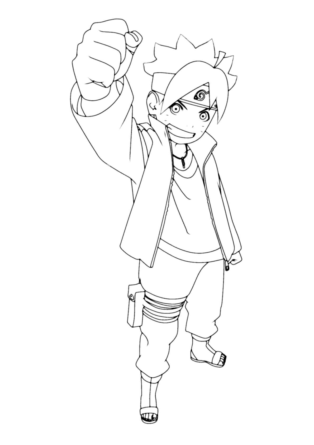 Desenhos de Boruto para colorir 