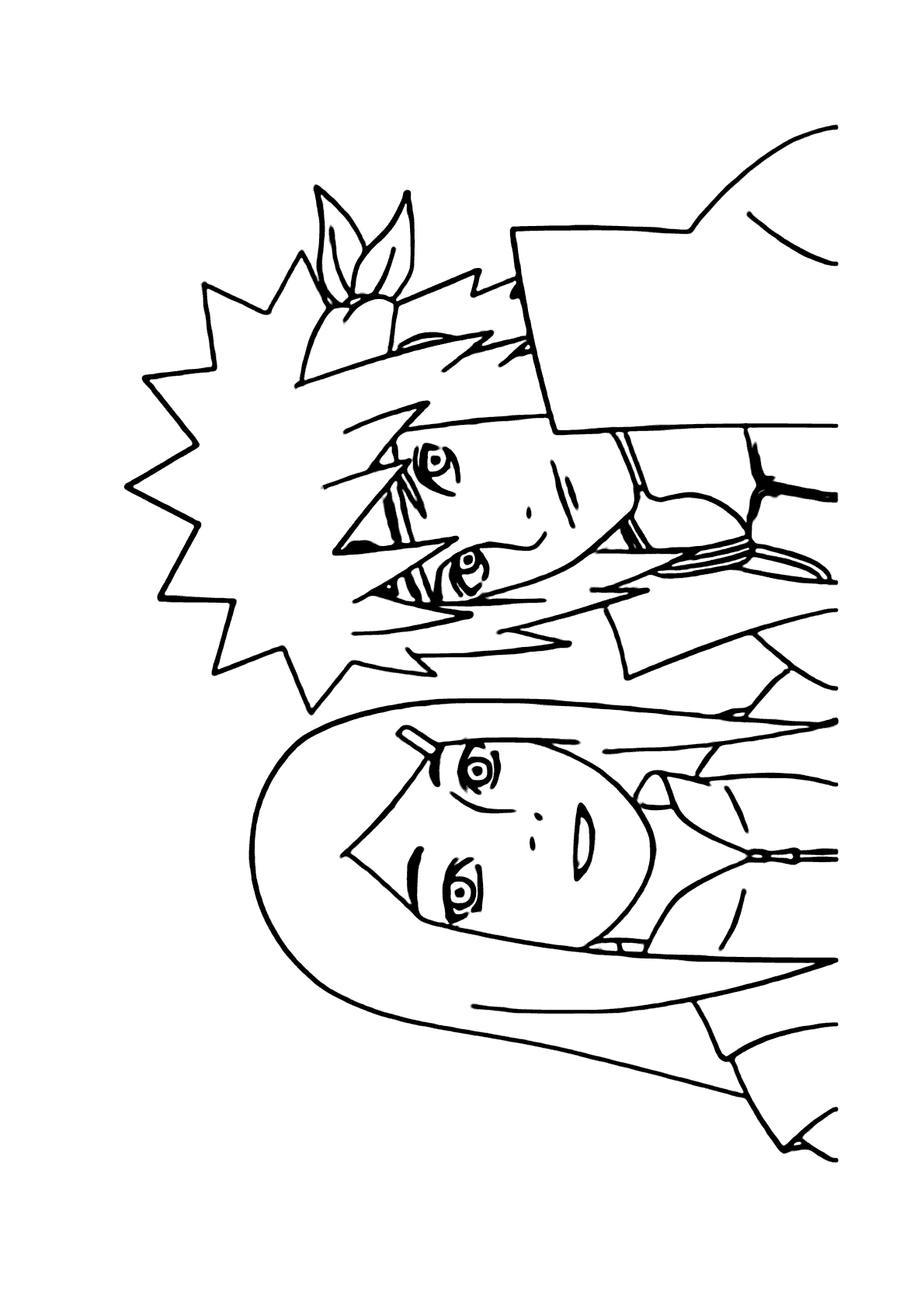 Desenhos de Uzumaki Naruto para Colorir e Imprimir 