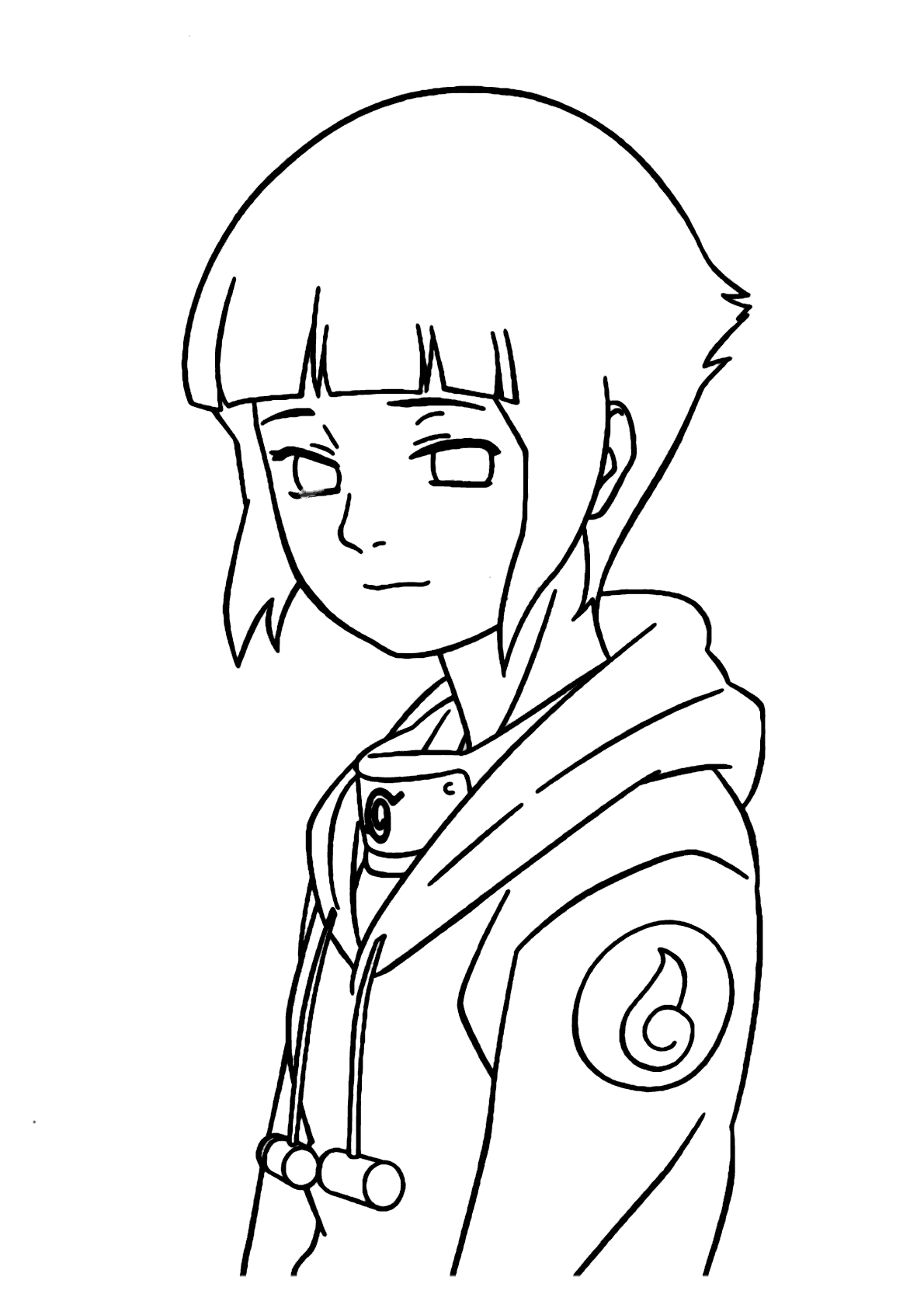 Desenho de Hinata e Naruto para Colorir - Colorir.com