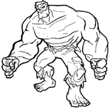 Hulk para colorir abominavel