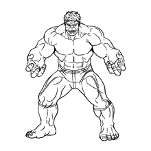 Hulk para colorir bravo e poderoso