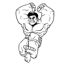 Hulk para colorir chibi