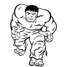 Hulk para colorir classico