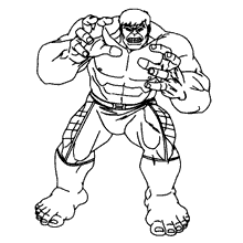 Hulk para colorir defesa