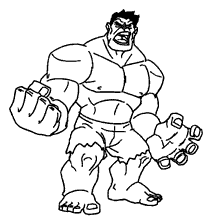 Hulk para colorir desenho