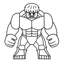 Hulk para colorir lego