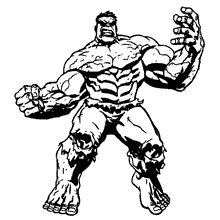Hulk para colorir maluco