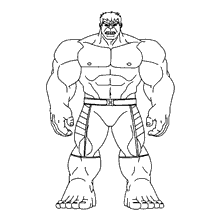 Hulk para colorir normal