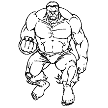 Hulk para colorir primal