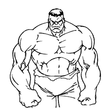 Hulk para colorir proximo
