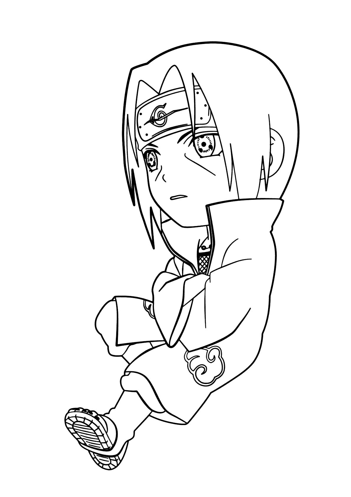 Naruto Chibi para colorir