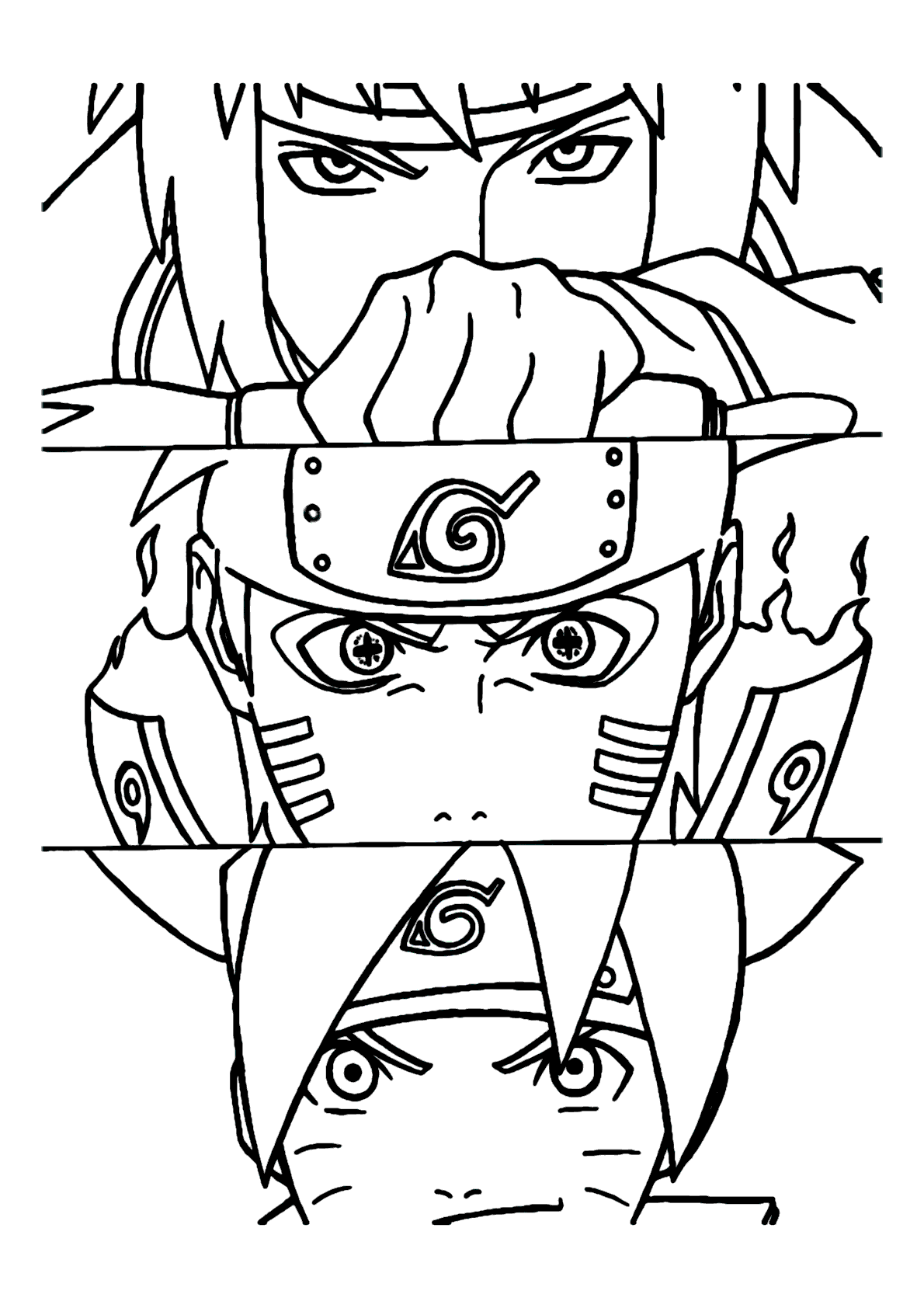 Shinato Naruto Boruto - Desenhos na folha magica - NELO2