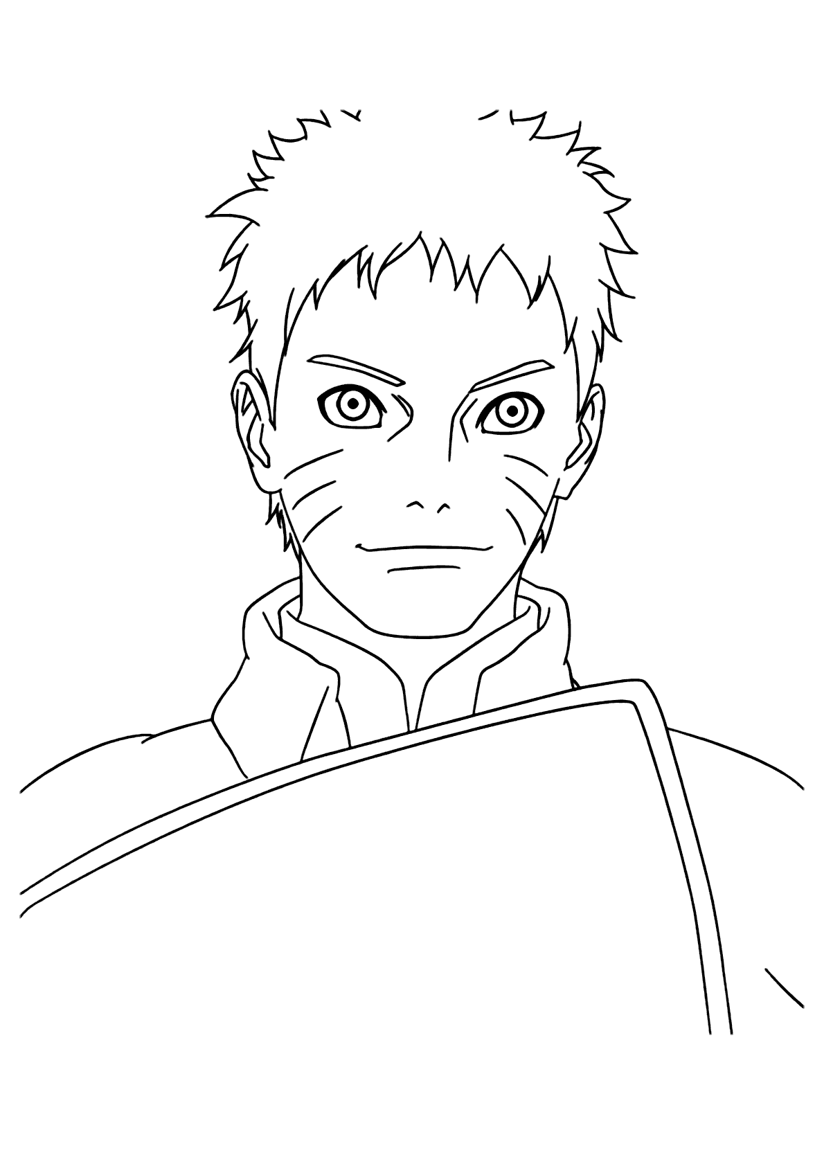 como desenhar naruto hokage 