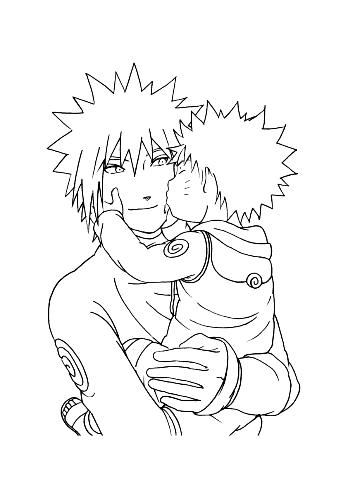 Minato Naruto e Boruto para colorir - Imprimir Desenhos