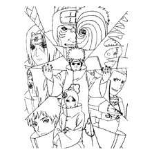 Desenhos para colorir Naruto Boy pisca os olhos - Desenhos para colorir  gratuitos para imprimir