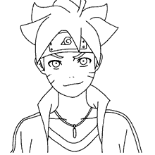 Boruto adulto para colorir - Imprimir Desenhos