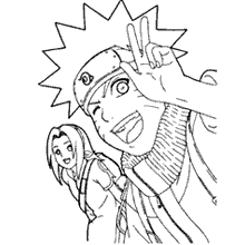 Desenho de Naruto alegre para Colorir - Colorir.com