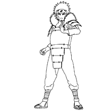 Naruto para colorir e pintar hashirama