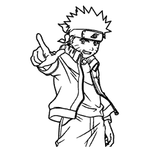 Desenho para colorir, Naruto