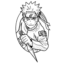 Desenho de Naruto enfurecido para Colorir - Colorir.com