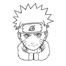 Naruto para colorir retrato