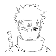 Naruto para colorir shisui