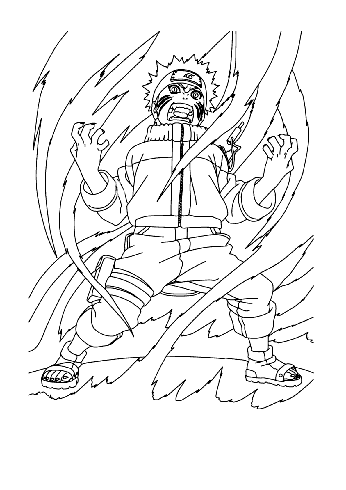 Naruto para colorir e imprimir