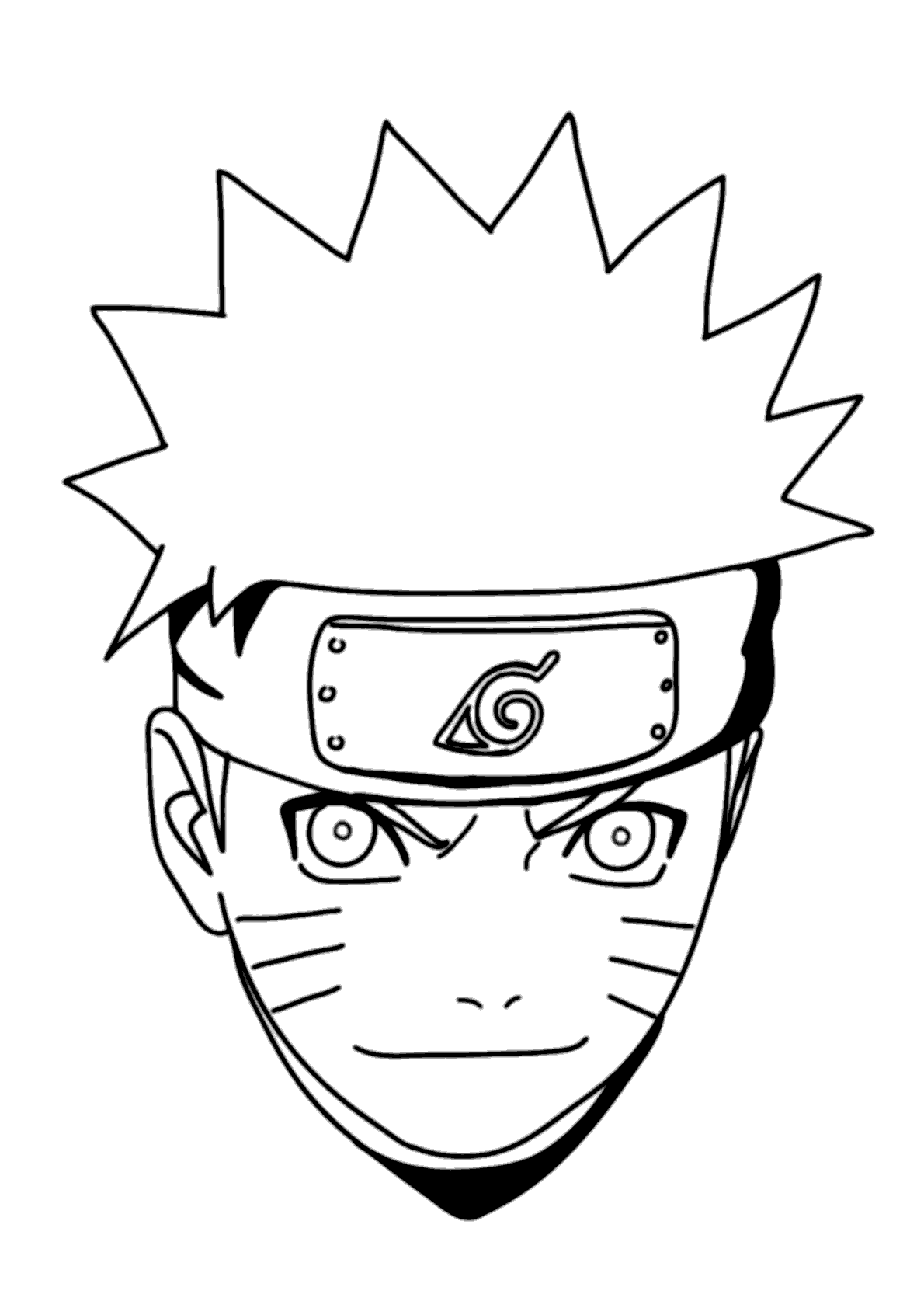 Como Desenhar o ROSTO DO NARUTO I Fácil 