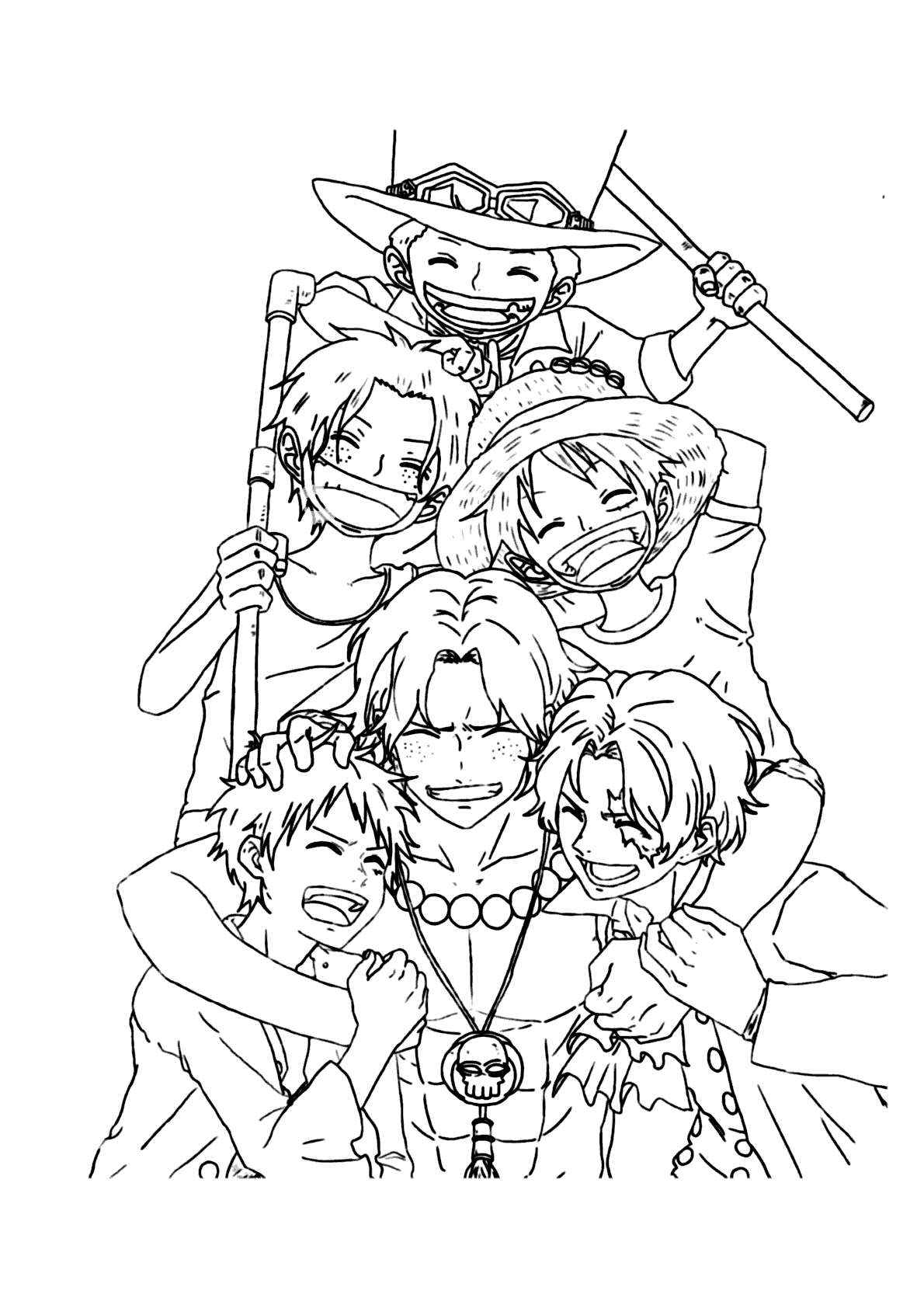 Desenhos para colorir One Piece 