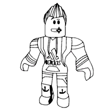 Página para colorir de personagens de videogame Roblox · Creative