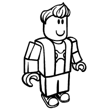 Desenhos de Jogador de Futebol Roblox para Colorir e Imprimir 