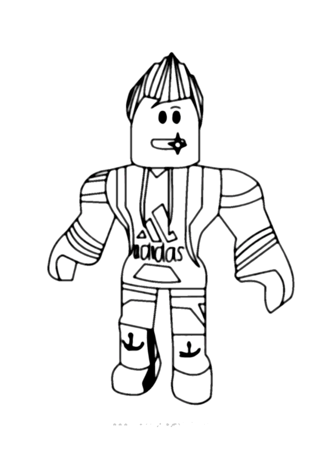 Roblox Sorrindo Para Colorir Imprimir Desenhos