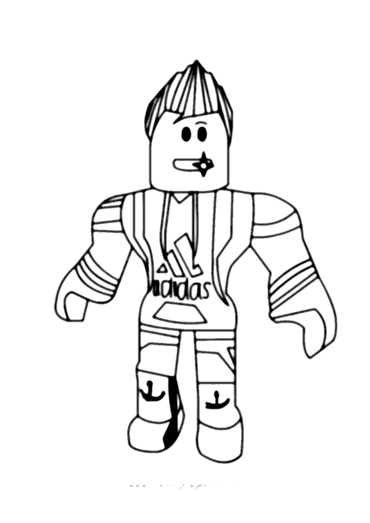 Desenho e Imagem Roblox Sorriso para Colorir e Imprimir Grátis para Adultos  e Crianças (Meninas e Meninos) 