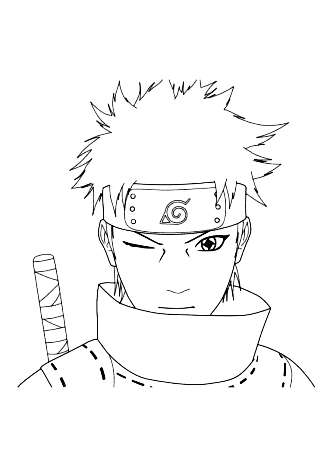 Shisui Sharingan Para Colorir Imprimir Desenhos