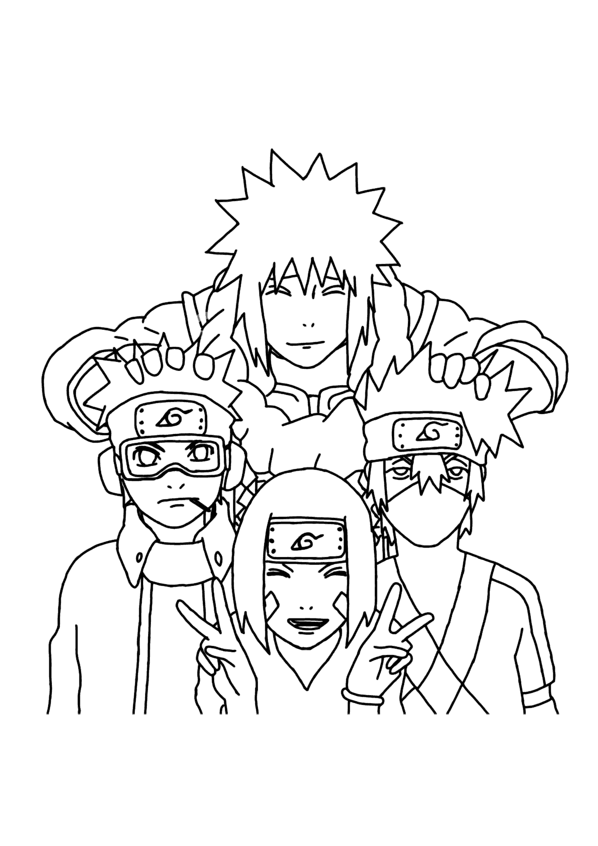 Minato forte para colorir - Imprimir Desenhos