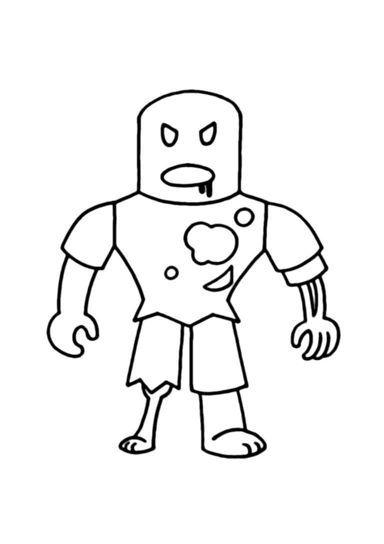 Zumbi Roblox para colorir - Imprimir Desenhos