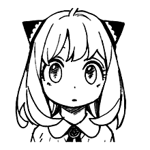 Desenho de Menina anime para colorir