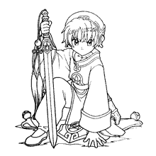 Demon slayer menina fofa para colorir - Imprimir Desenhos