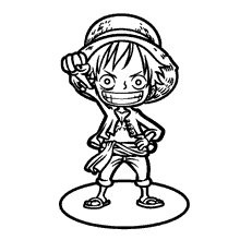 Desenhos para colorir fofos de Chibi Tanjiro - Desenhos para