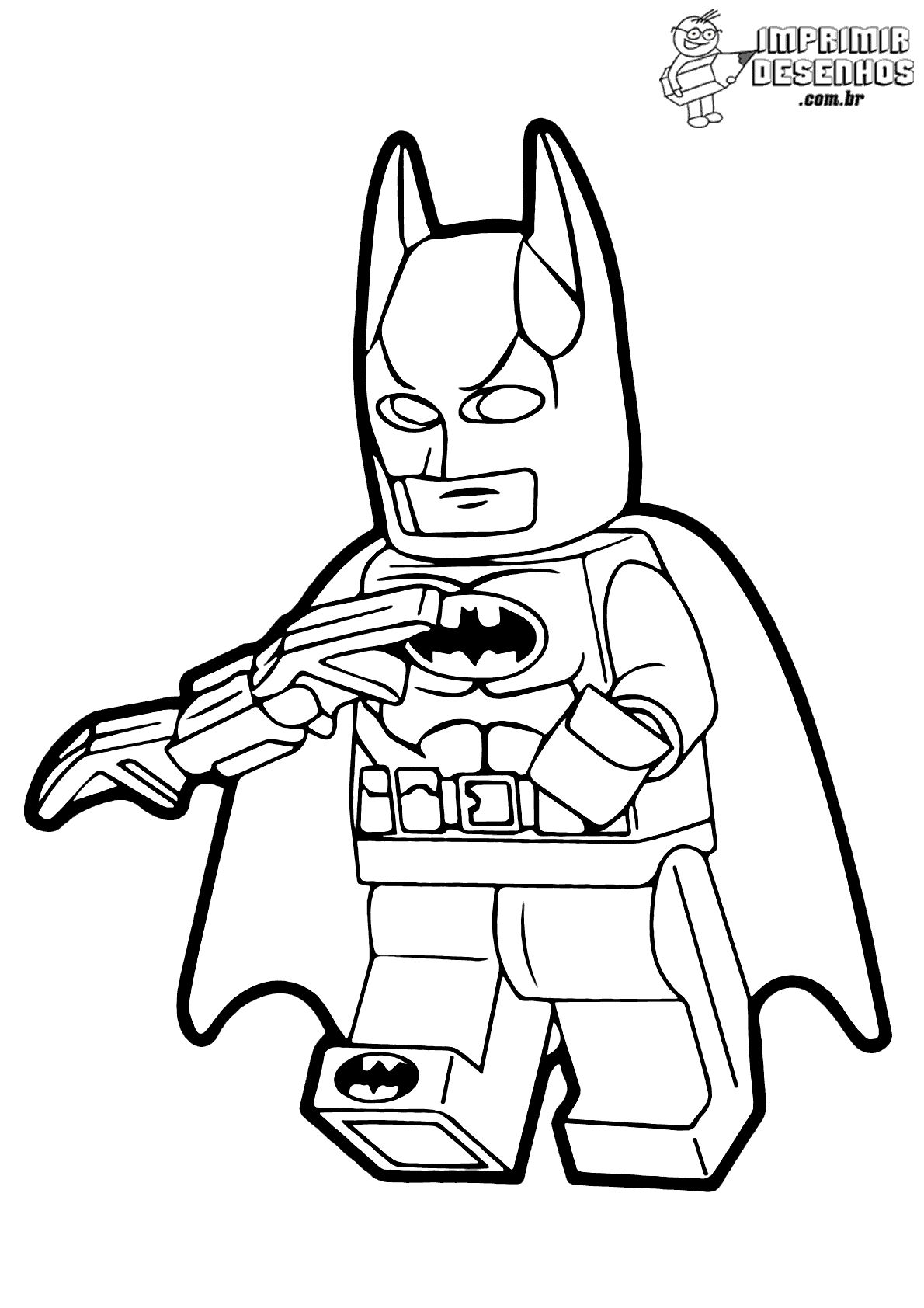 Batman lego para colorir - Imprimir Desenhos