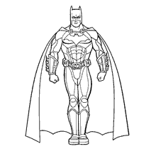 Batman para colorir armadura
